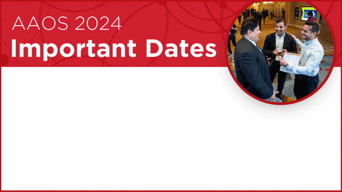 AAOS Annual Meeting Attendee Registration American Academy of