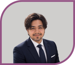 A man in a suit.